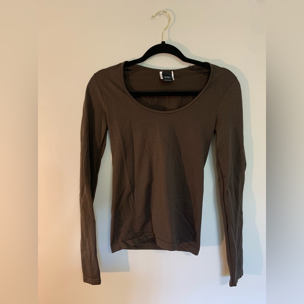 Emilio Cavallini Brown Fitted Shirt with Long Sleeves